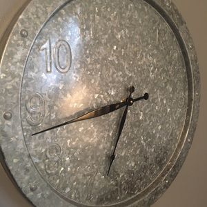 Large farmhouse chic wall clock